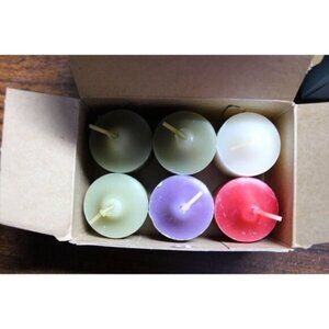 Partylite One Full Box 6 Pieces Mixed Sampler Votive 2" x 1½" Candles